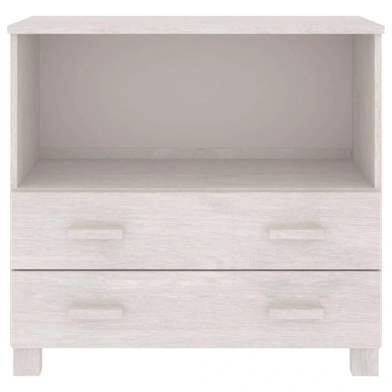 vidaXL Sideboard Buffet Console Cabinet for Bedroom HAMAR Solid Wood Pine - 33.5x13.8x31.5