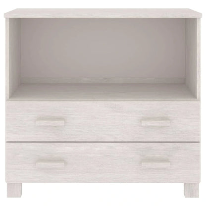 vidaXL Sideboard Buffet Console Cabinet for Bedroom HAMAR Solid Wood Pine - 33.5x13.8x31.5