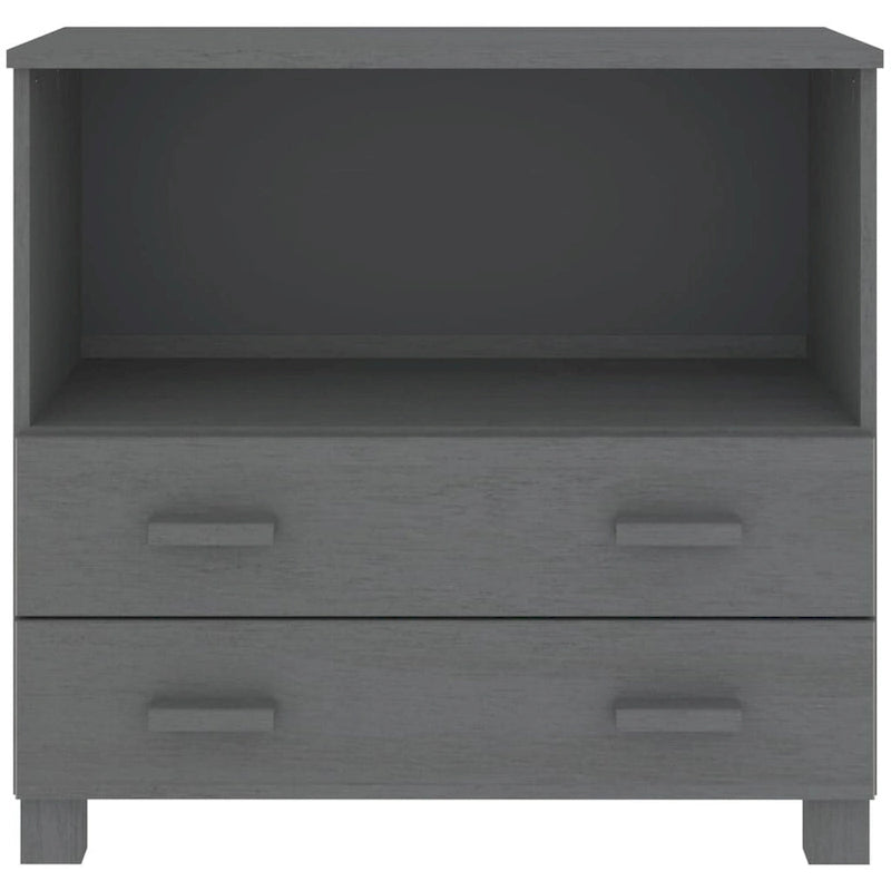vidaXL Sideboard Buffet Console Cabinet for Bedroom HAMAR Solid Wood Pine - 33.5x13.8x31.5