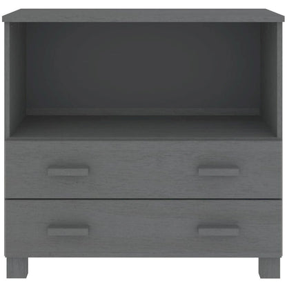 vidaXL Sideboard Buffet Console Cabinet for Bedroom HAMAR Solid Wood Pine - 33.5x13.8x31.5