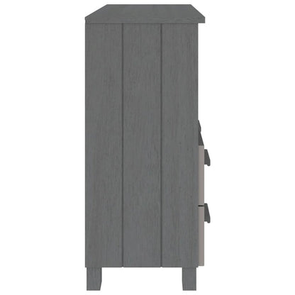 vidaXL Sideboard Buffet Console Cabinet for Bedroom HAMAR Solid Wood Pine - 33.5x13.8x31.5