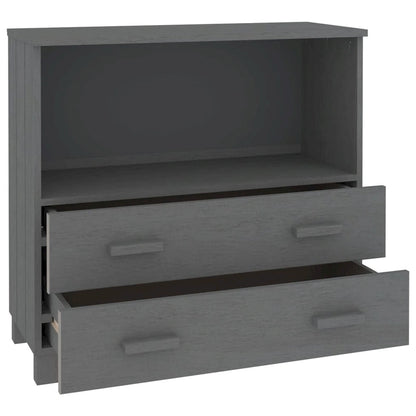 vidaXL Sideboard Buffet Console Cabinet for Bedroom HAMAR Solid Wood Pine - 33.5x13.8x31.5