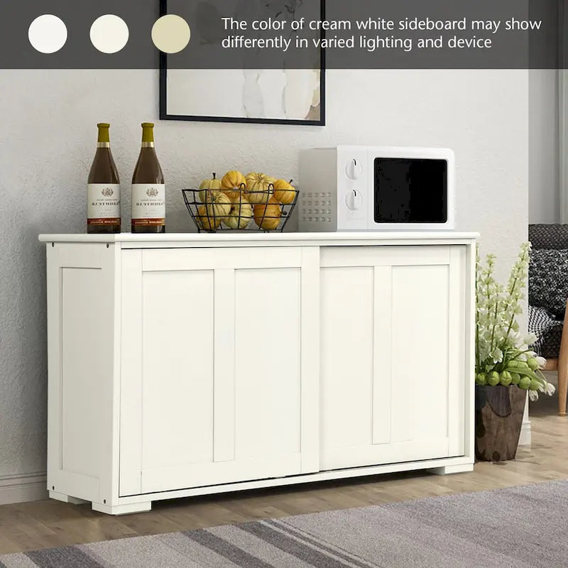 Antique Stackable Kitchen Storage Sideboard with Height Adjustable Shelf - 42 x 13 x 23.5 (L x W x H)