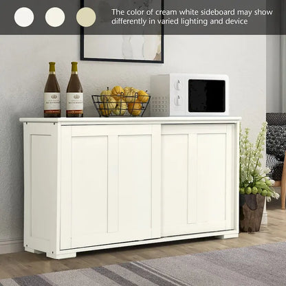Antique Stackable Kitchen Storage Sideboard with Height Adjustable Shelf - 42 x 13 x 23.5 (L x W x H)