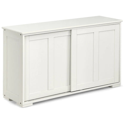 Antique Stackable Kitchen Storage Sideboard with Height Adjustable Shelf - 42 x 13 x 23.5 (L x W x H)