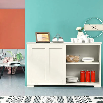 Antique Stackable Kitchen Storage Sideboard with Height Adjustable Shelf - 42 x 13 x 23.5 (L x W x H)
