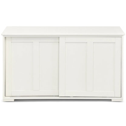 Antique Stackable Kitchen Storage Sideboard with Height Adjustable Shelf - 42 x 13 x 23.5 (L x W x H)