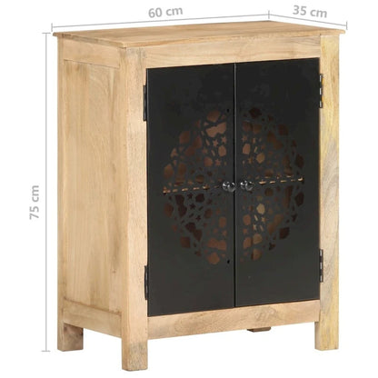 vidaXL Sideboard 23.6x13.8x29.5 Solid Mango Wood