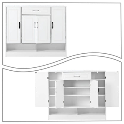 Elegant Minimalist Wooden Shoe Storage Cabinet