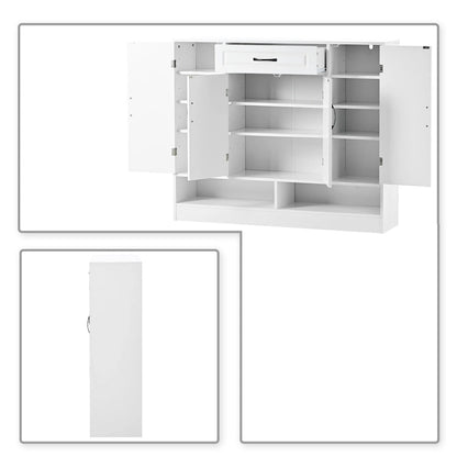 Elegant Minimalist Wooden Shoe Storage Cabinet