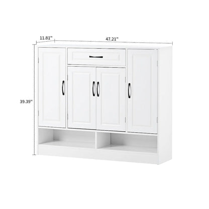 Elegant Minimalist Wooden Shoe Storage Cabinet