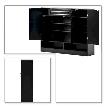 Elegant Minimalist Wooden Shoe Storage Cabinet