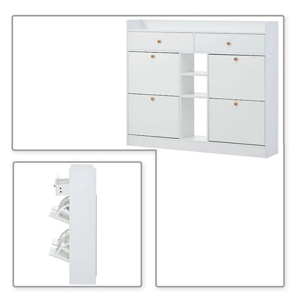 Minimalist Design Multifunctional Wooden Shoe Storage Cabinet
