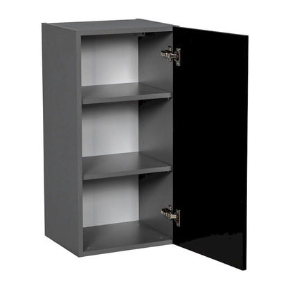 9 x 30 Wall Cabinet-Single Door-Grey - 9 x 30 x 12
