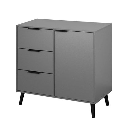 Storage Cabinet with 3 Drawers and Adjustable Shelf - N/A