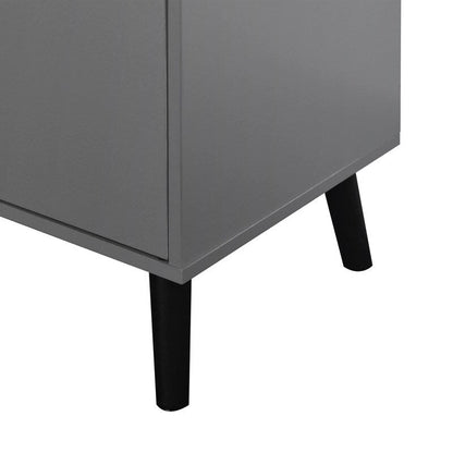Storage Cabinet with 3 Drawers and Adjustable Shelf - N/A