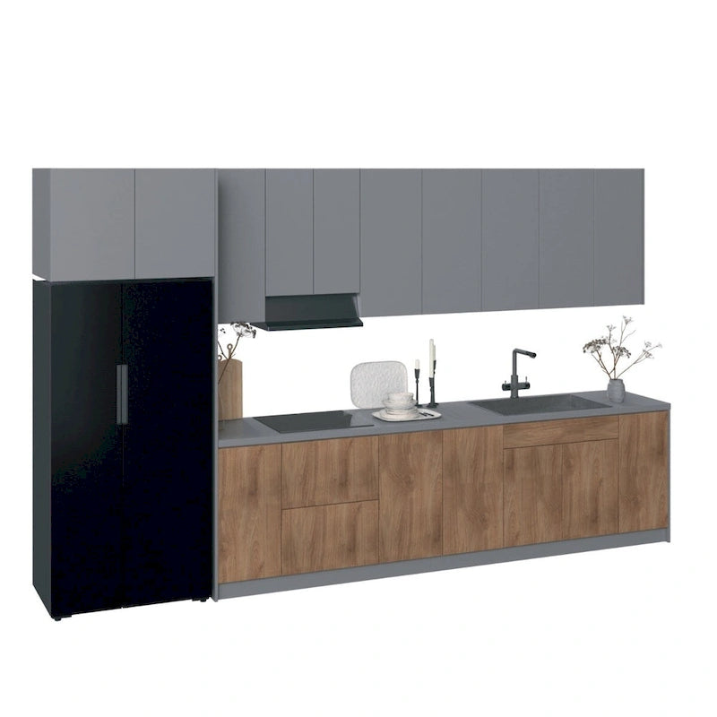 Kitchen Timeless Collection Natural Teak Color Base Size 13Ft Wide - 157x24