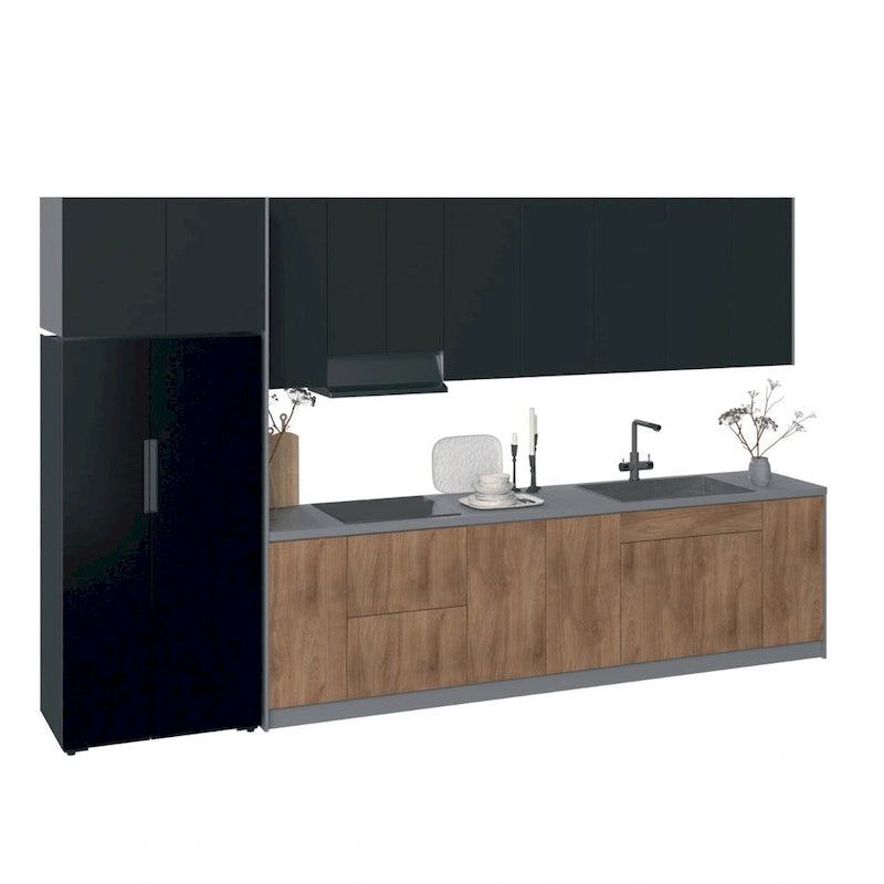 Kitchen Timeless Collection Natural Teak Color Base Size 13Ft Wide - 157x24