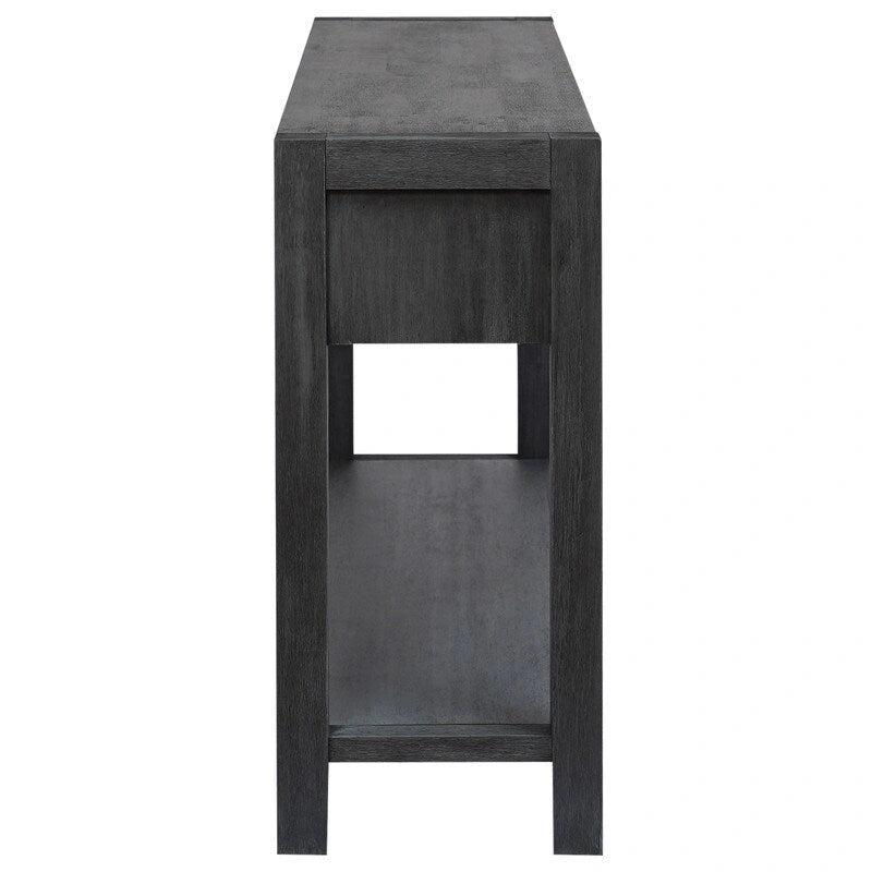 55.1W Console Table with 2 Drawers and 1 Shelf - N/A