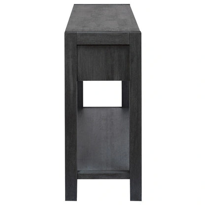 55.1W Console Table with 2 Drawers and 1 Shelf - N/A