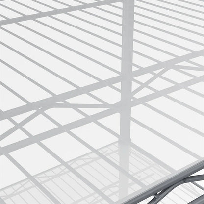 5 Tier Steel Heavy Duty Adjustable Shelves with Wheels and Feet