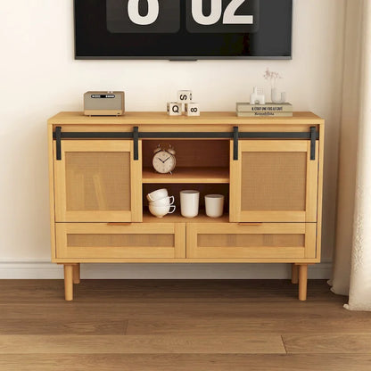 Sliding Barn Door Storage Cabinet - N/A