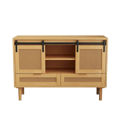 Sliding Barn Door Storage Cabinet - N/A