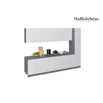 Kitchen Metropolitan Collection White Gloss Color Base Size 11Ft Wide - 132x24