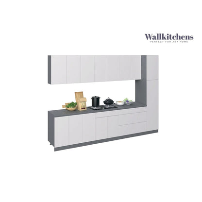 Kitchen Metropolitan Collection White Gloss Color Base Size 11Ft Wide - 132x24