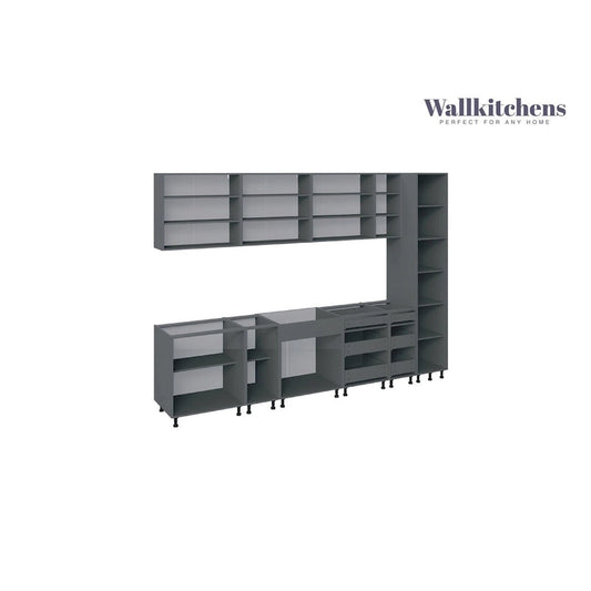 Kitchen Metropolitan Collection White Gloss Color Base Size 11Ft Wide - 132x24