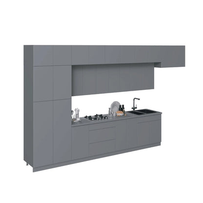 Kitchen Serene Collection Gray & White Gloss Color Base Size 15Ft Wide - 180x107