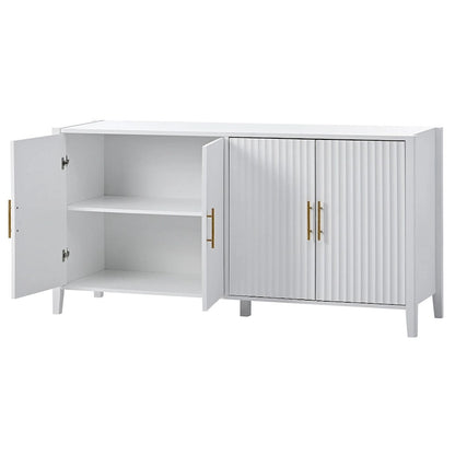 Accent Storage Cabinet Sideboard Wooden Cabinet with Metal Handles