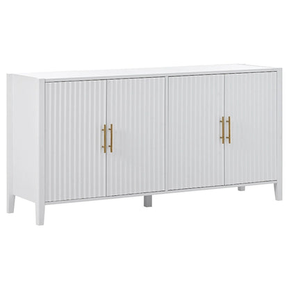 Accent Storage Cabinet Sideboard Wooden Cabinet with Metal Handles