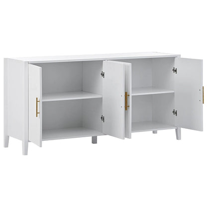 Accent Storage Cabinet Sideboard Wooden Cabinet with Metal Handles