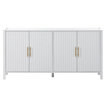 Accent Storage Cabinet Sideboard Wooden Cabinet with Metal Handles