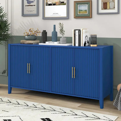 Accent Storage Cabinet Sideboard Wooden Cabinet with Metal Handles