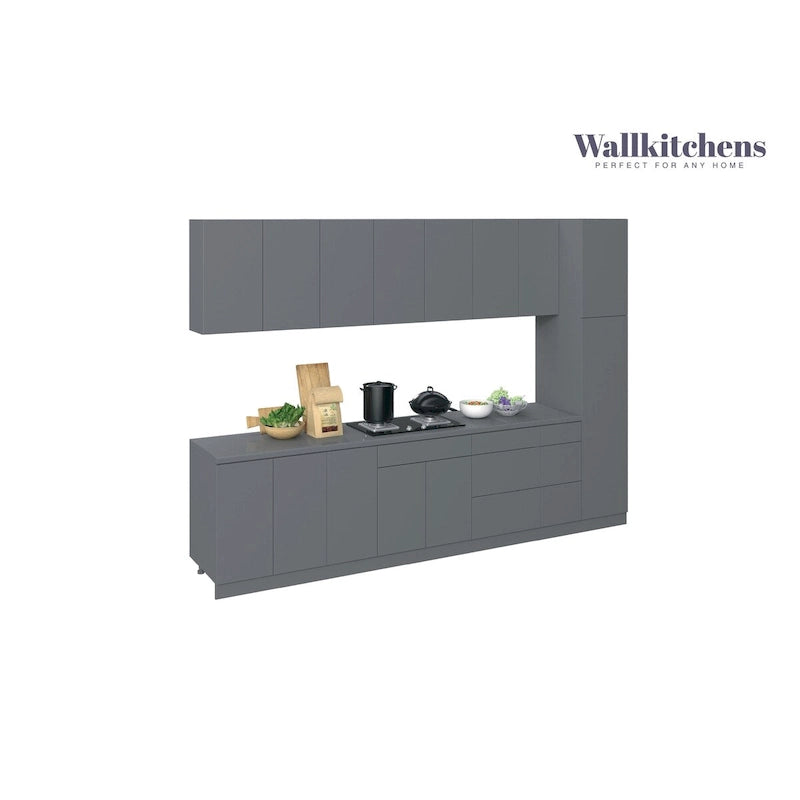 Kitchen Metropolitan Collection Gray Color Base Size 11Ft Wide - 132x24