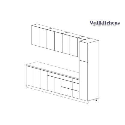 Kitchen Metropolitan Collection Gray Color Base Size 11Ft Wide - 132x24