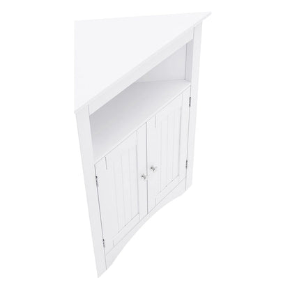 sideboard cabinet, Bathroom Floor Corner Cabinet with Doors and Shelves, Kitchen, Living Room,Free Standing Storage Cabinet