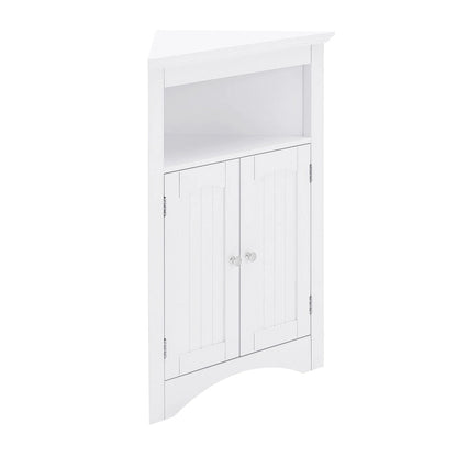 sideboard cabinet, Bathroom Floor Corner Cabinet with Doors and Shelves, Kitchen, Living Room,Free Standing Storage Cabinet