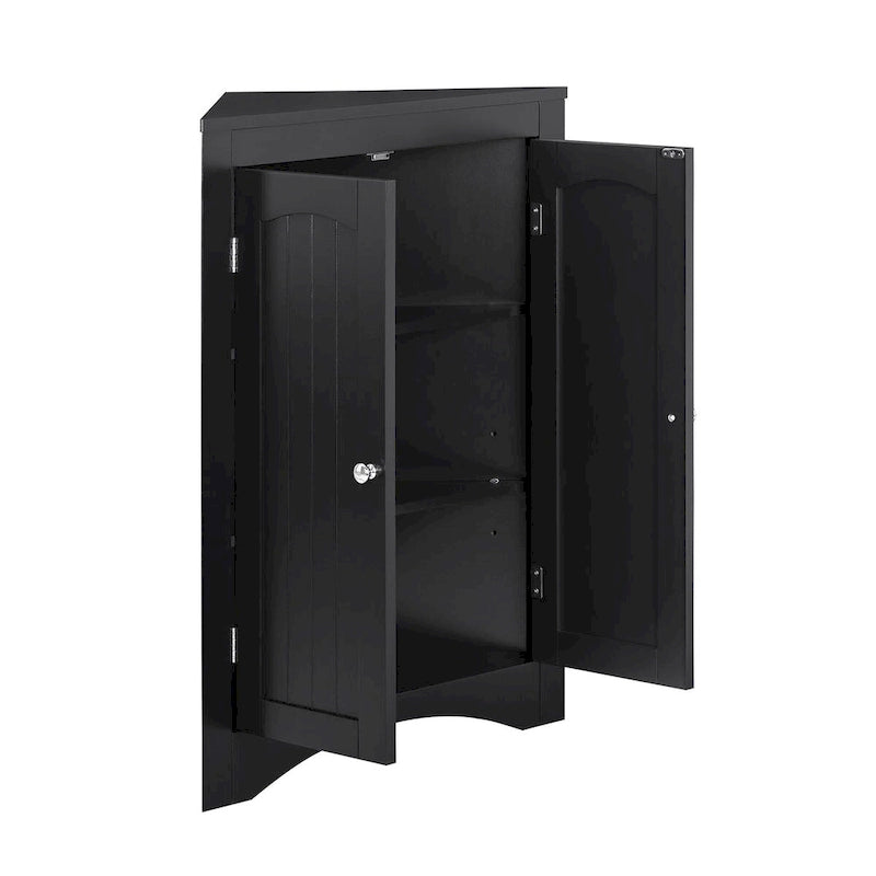 sideboard cabinet, Bathroom Floor Corner Cabinet with Doors and Shelves, Kitchen, Living Room,Free Standing Storage Cabinet