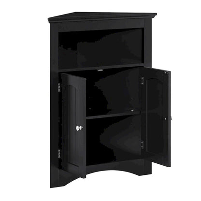 sideboard cabinet, Bathroom Floor Corner Cabinet with Doors and Shelves, Kitchen, Living Room,Free Standing Storage Cabinet