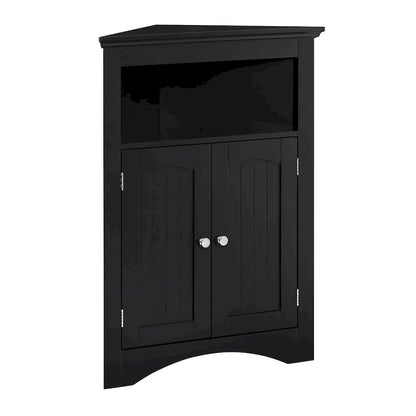 sideboard cabinet, Bathroom Floor Corner Cabinet with Doors and Shelves, Kitchen, Living Room,Free Standing Storage Cabinet