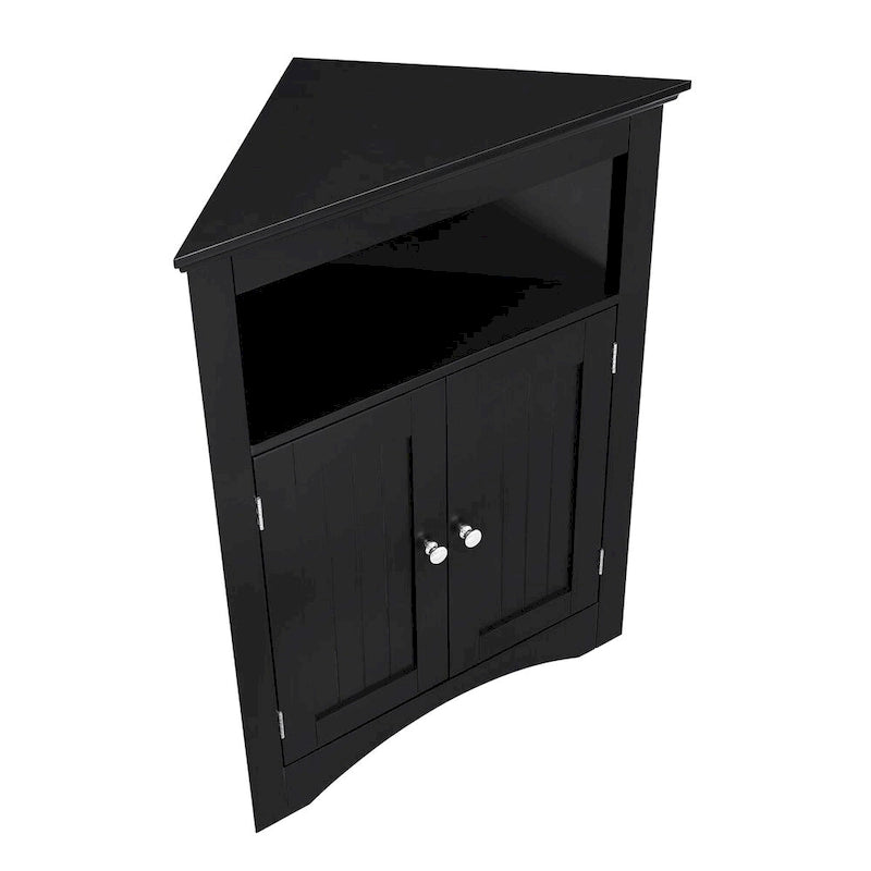 sideboard cabinet, Bathroom Floor Corner Cabinet with Doors and Shelves, Kitchen, Living Room,Free Standing Storage Cabinet
