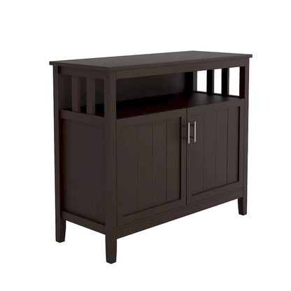 Kitchen storage sideboard and buffet server cabinet-White