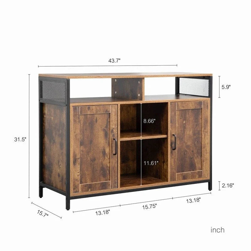 43.7 storage cabinet with open shelves - N/A