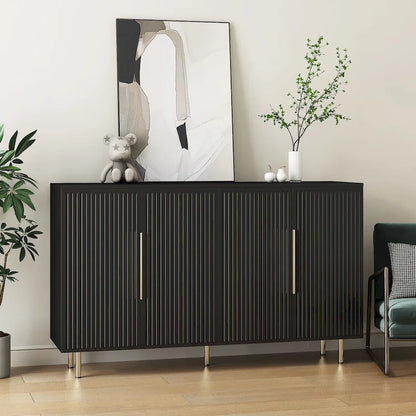 Modern Buffet Cabinet with Storage and Adjustable Shelves