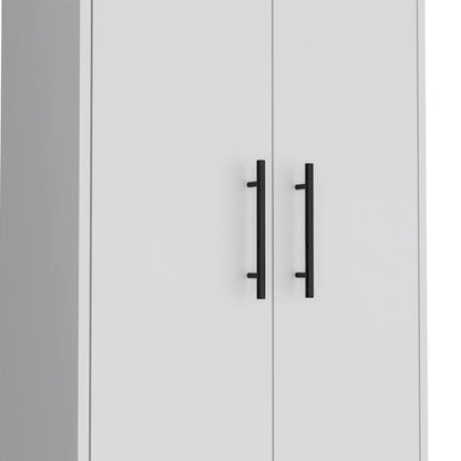 71 White Tall Pantry Cabinet - 23.60