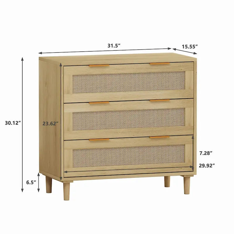 Robyn 6-drawer Dresser Oak - N/A