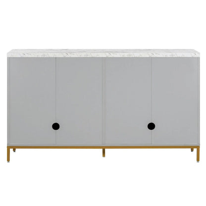 Sideboard with Extra Large Storage Space with Metal Handles and Support Legs for Living Room and Dining Room